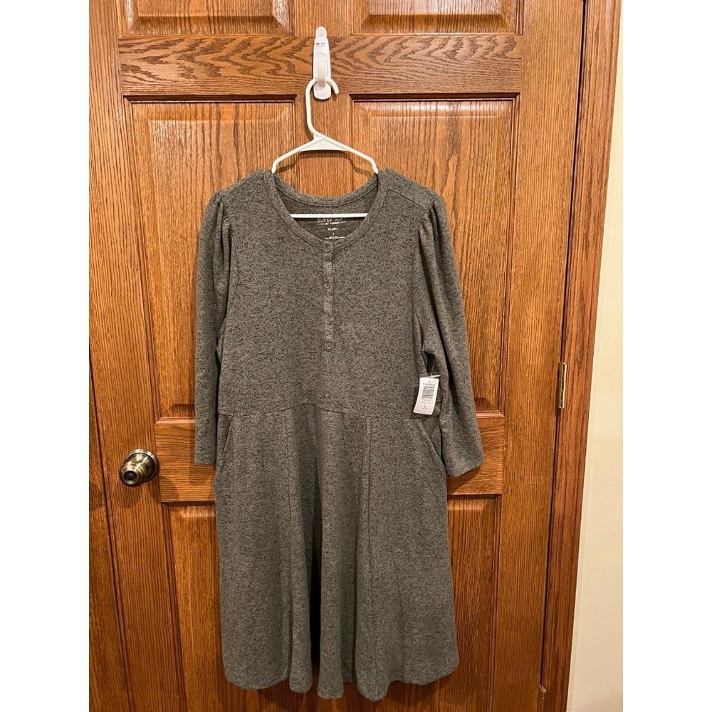 NWT | Torrid Mini Super Soft Plush Puff Sleeve Skater Dress